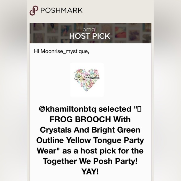 🌟HP🌟 FROG BROOCH With Crystals & Bright Green Outline Yellow Silly Tongue Out - Picture 3 of 8